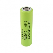Rechargeable lithium battery 14500 1200mah 3.6v, customizable processing