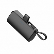 Wholesale Capsule Power Bank 5200mAh Built-in Cable Pocket Power Bank for Mobile Phone Fast Charging