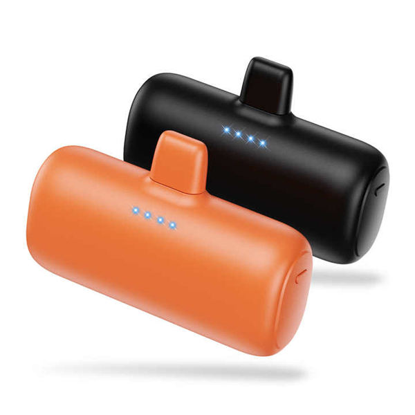 Customized Mobile Fast Charging Emergency PowerBank Portable Charger 5000mAh Mini Capsule Power Bank With Led Flashlight